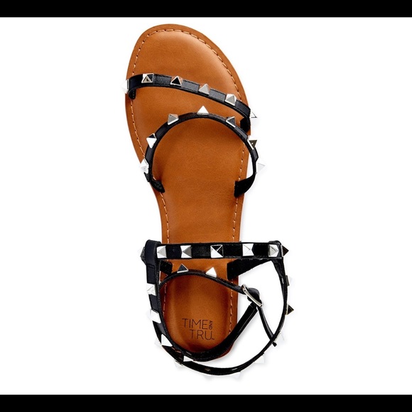 Studded Gladiator Sandals from Time and Tru - Picture 1 of 6